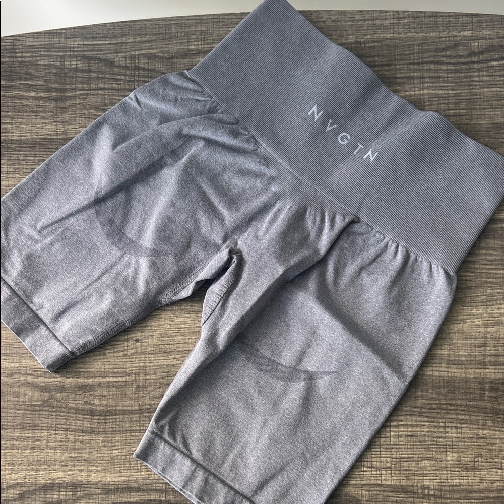 NVGTN Charcoal High-Rise Shorts